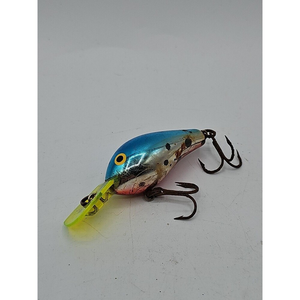 Rapala Rattlin Fat Rap RFR-5 CHB Chrome Blue 2" Crankbait 3/8oz. Lure Finland